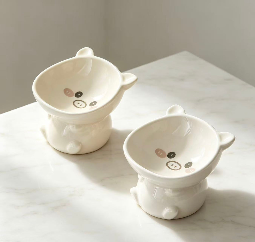 Handmade ceramic pet bowls
