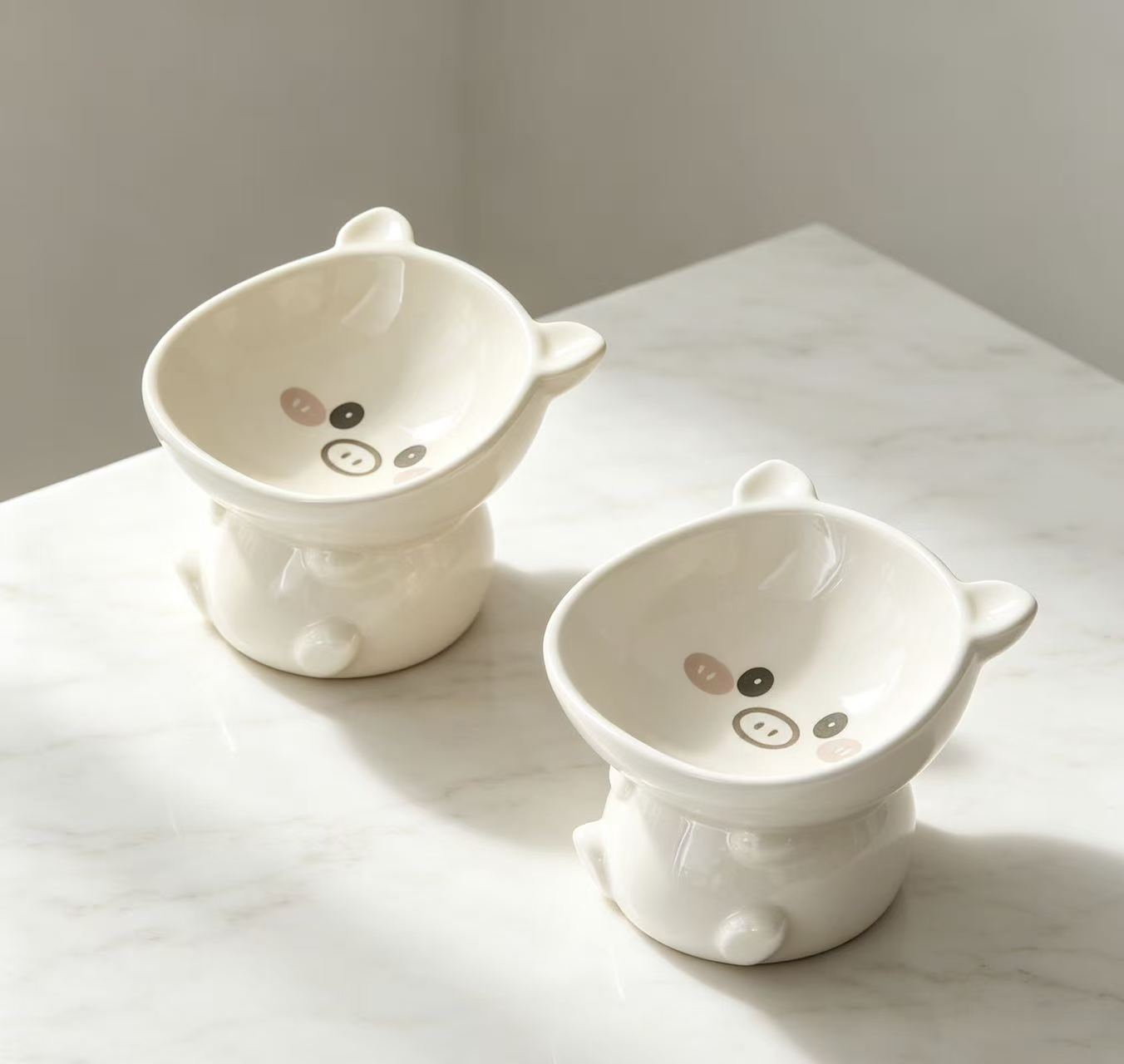 Handmade ceramic pet bowls