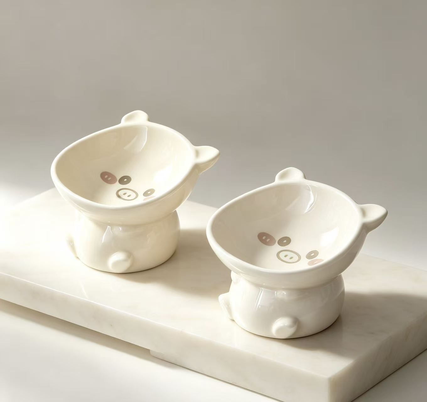 Handmade ceramic pet bowls